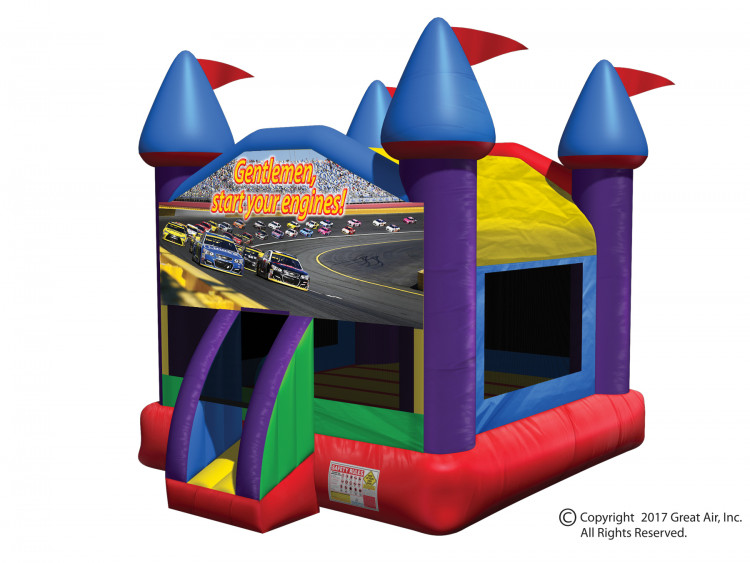 Racing Wacky Castle Fun 'n Fit Inflatables