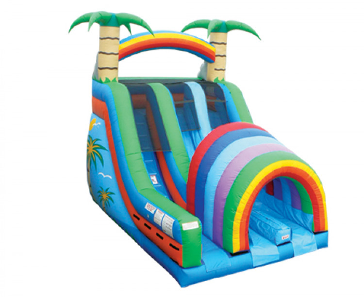 Double Funnel Tunnel 18' Dry Slide